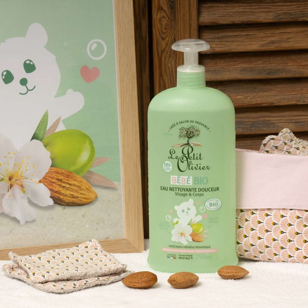 le petit olivier eau nettoyante douceur bebe bio produit